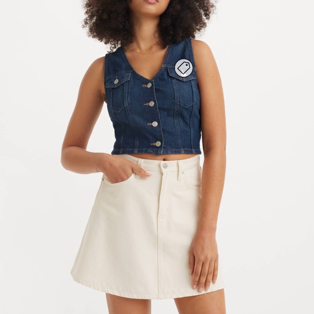 Levi’s Denim A-line Mini Skirt